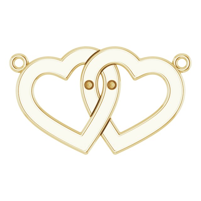 Engravable Family Interlocking Heart Necklace