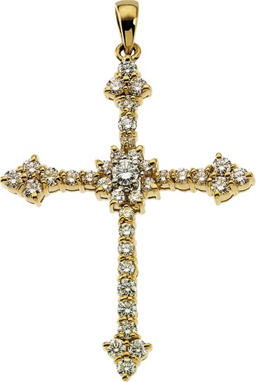 Accented Cross Pendant