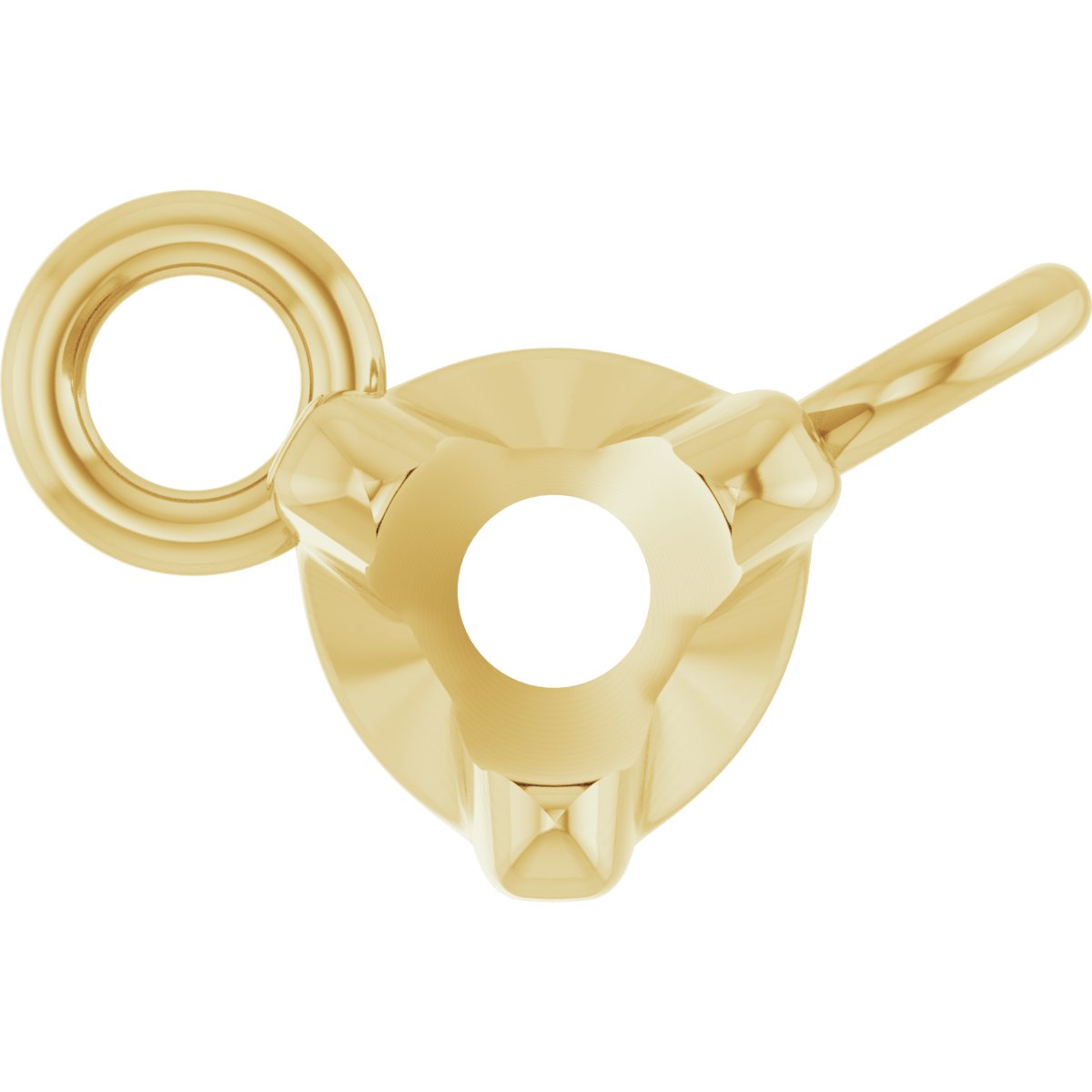 Round 3-Prong Necklace Center