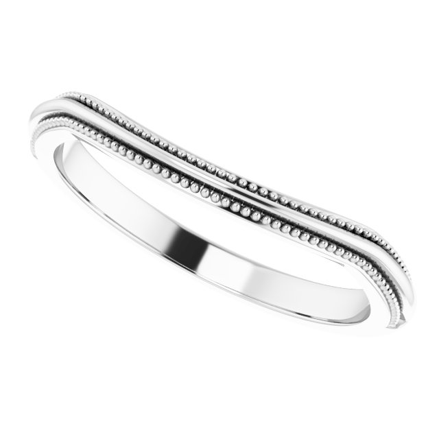 14K White Matching Band-5