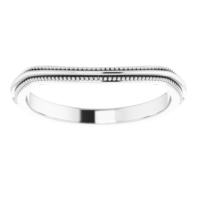 14K White Matching Band-3