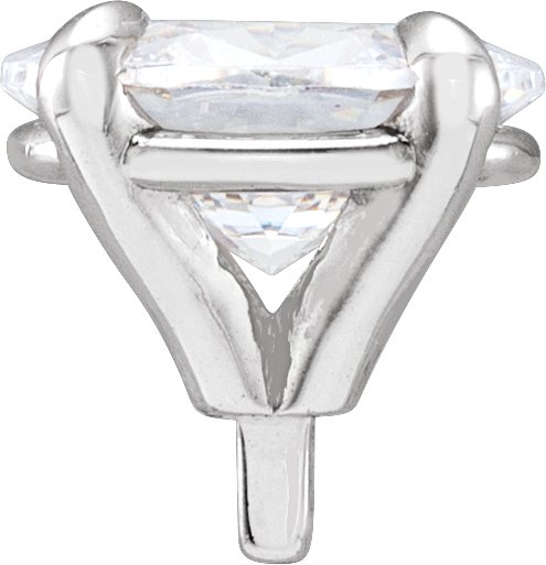Oval 4-Prong Pre-Notched Claw Peg Setting