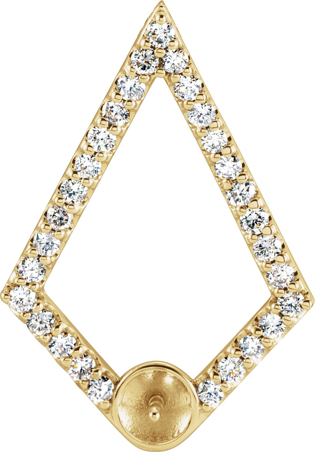 Pearl Geometric Necklace or Pendant