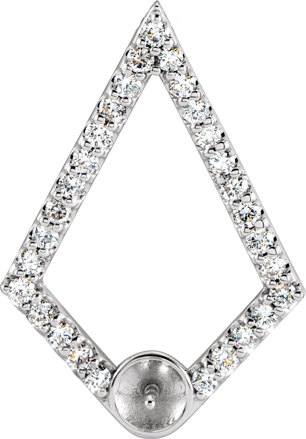 Pearl Geometric Necklace or Pendant
