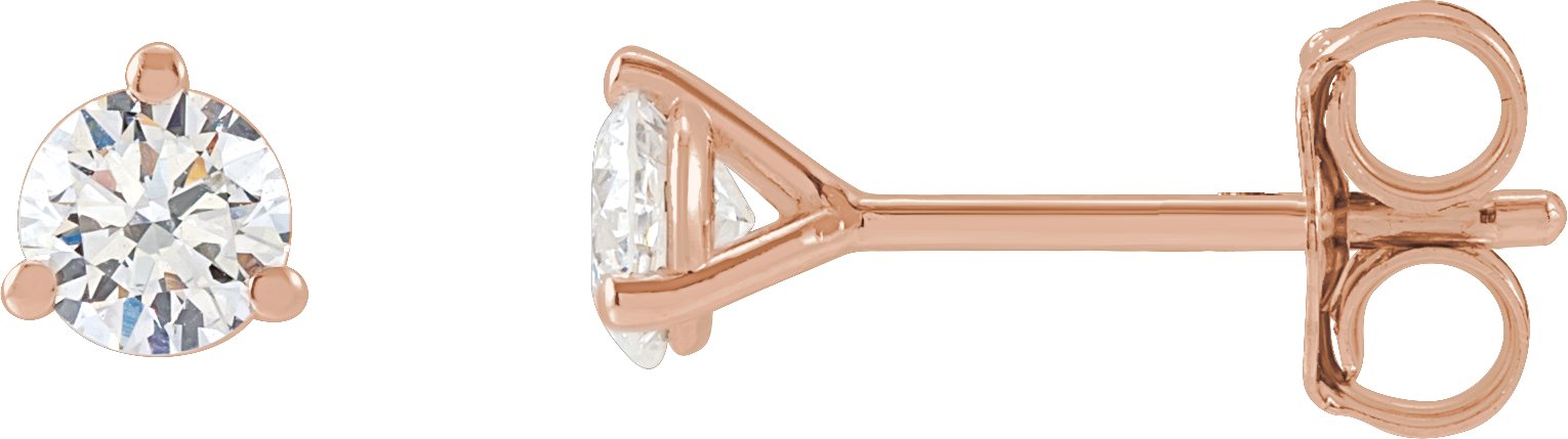 14K Rose 1/3 CTW Lab-Grown Diamond Stud Earrings