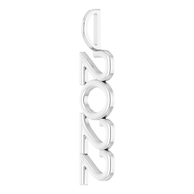 Sterling Silver 2022 Year Charm/Pendant