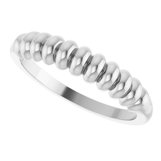 Sterling Silver Stackable Puffy Ring