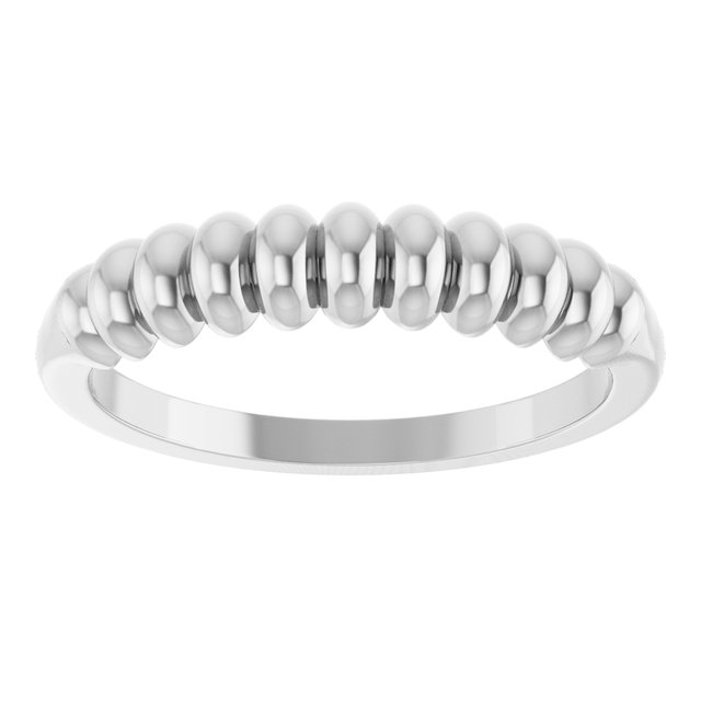Sterling Silver Stackable Puffy Ring