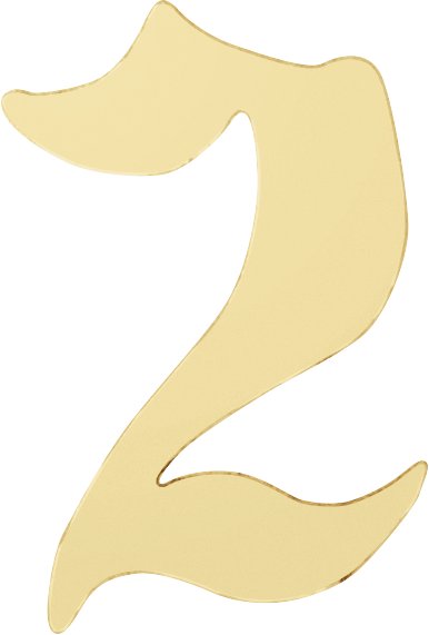 Gothic Numeral Trim