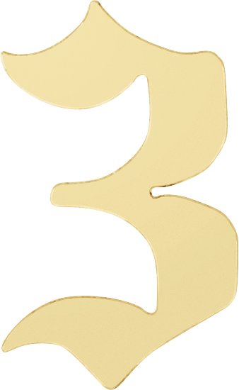 Gothic Numeral Trim