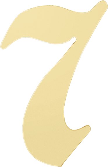 Gothic Numeral Trim