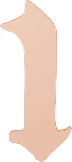 Gothic Numeral Trim