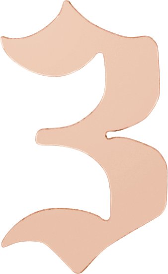 Gothic Numeral Trim