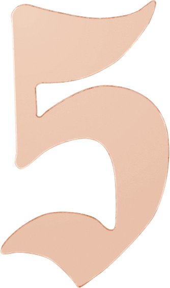 Gothic Numeral Trim