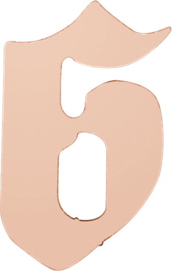Gothic Numeral Trim