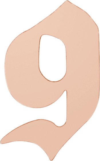 Gothic Numeral Trim