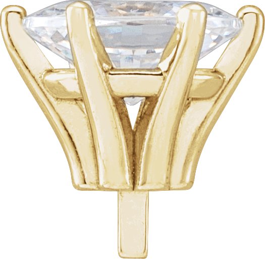 Oval 6-Prong Peg Setting