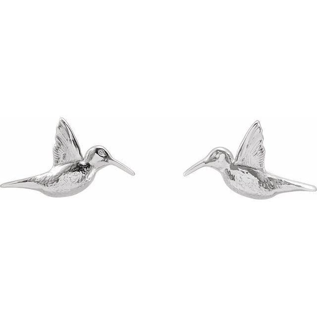 Sterling Silver Humming Bird Earrings