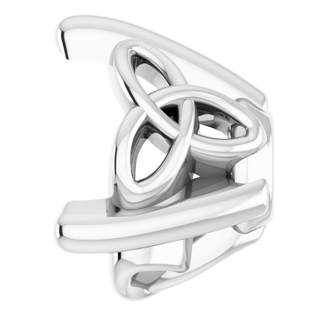Round 3-Prong Celtic-Inspired Earring Setting