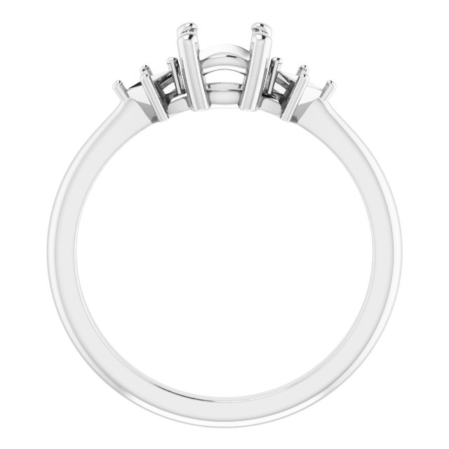 9x7 mm Oval Ring Mounting view 2