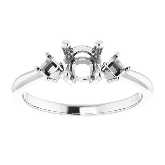 9x7 mm Oval Ring Mounting view 3