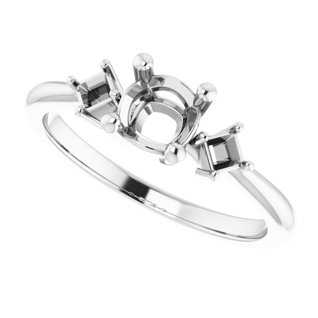 9x7 mm Oval Ring Mounting view 5