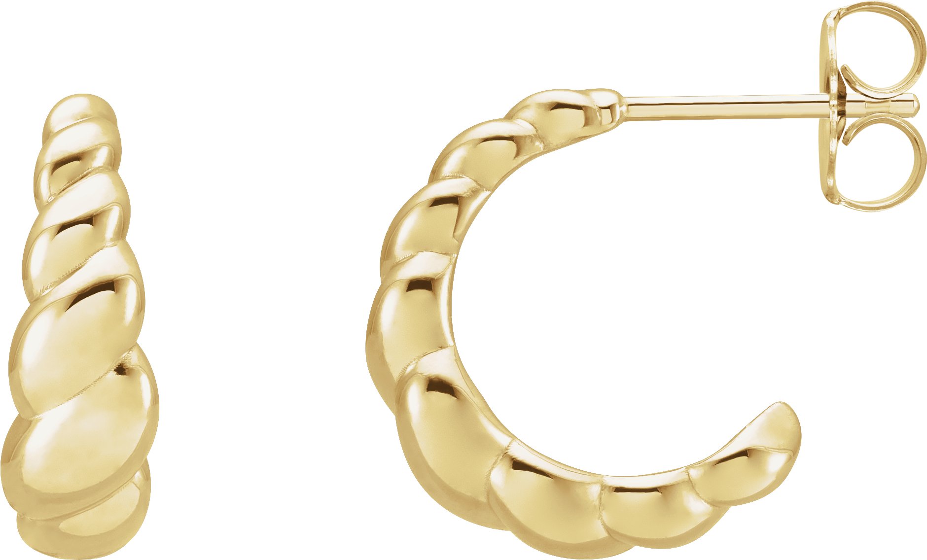 Rope Dome Hoop Earrings