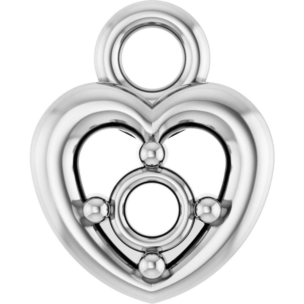 Accented Heart Dangle