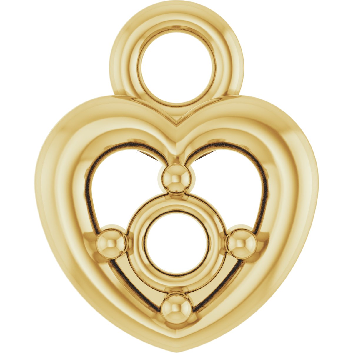 Accented Heart Dangle