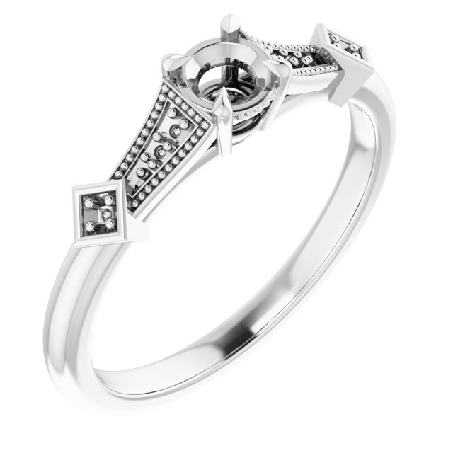 Accented Engagement Ring