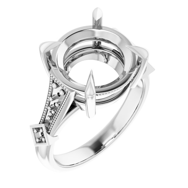 Accented Engagement Ring