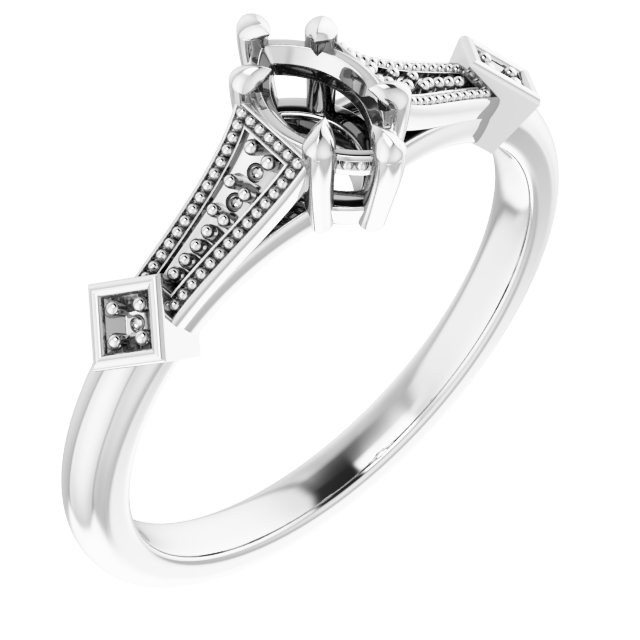 Accented Engagement Ring