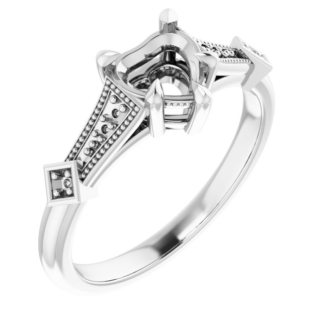 Accented Engagement Ring