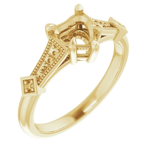 Accented Engagement Ring