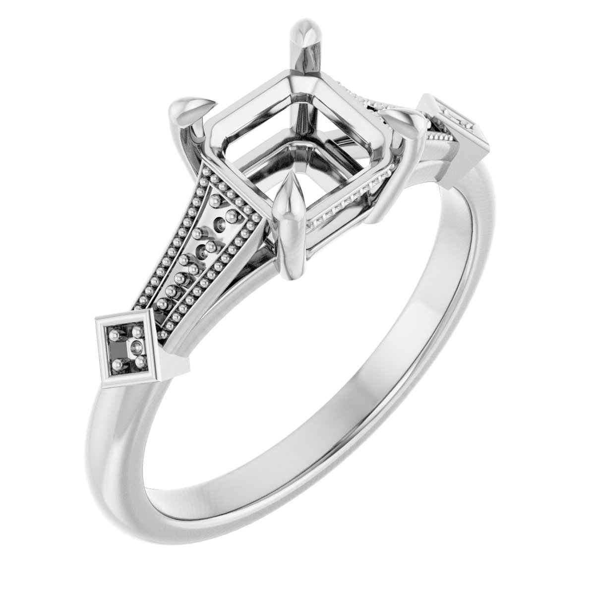 Accented Engagement Ring