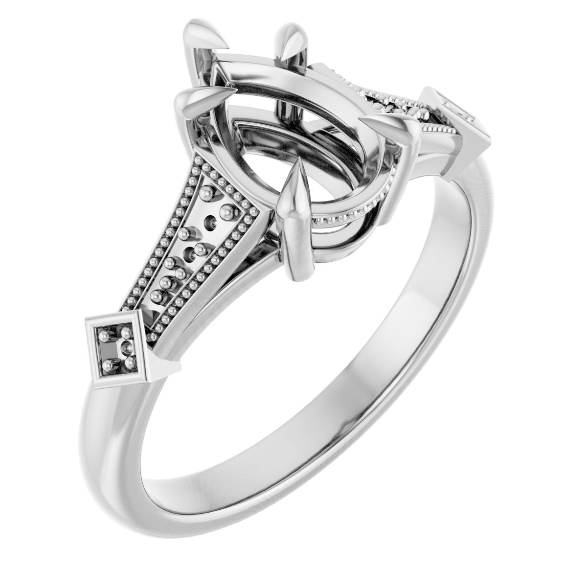 Accented Engagement Ring
