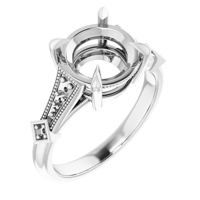 Accented Engagement Ring