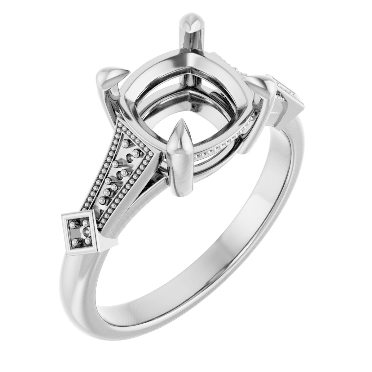 Accented Engagement Ring