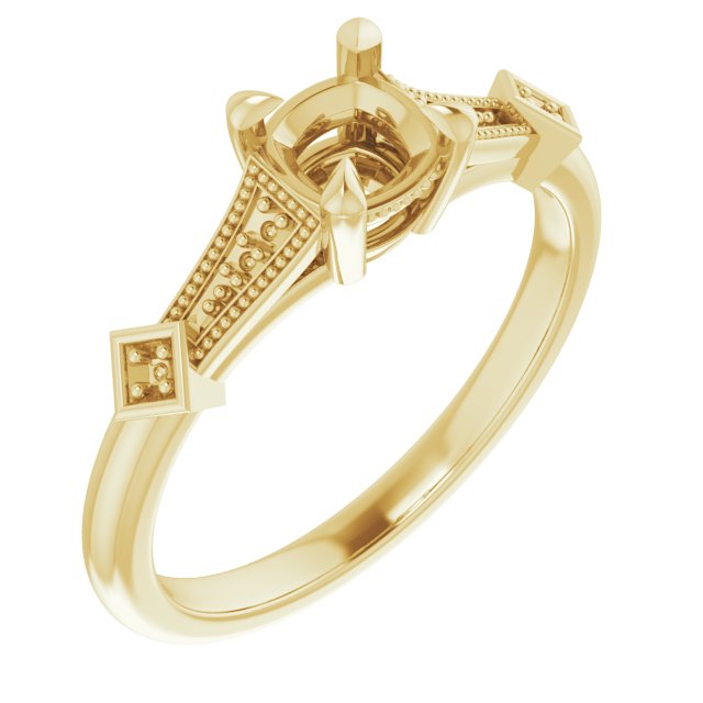 Accented Engagement Ring