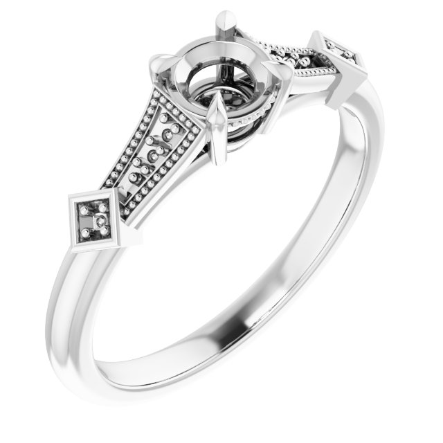 Accented Engagement Ring