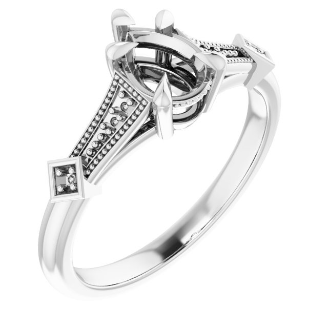 Accented Engagement Ring
