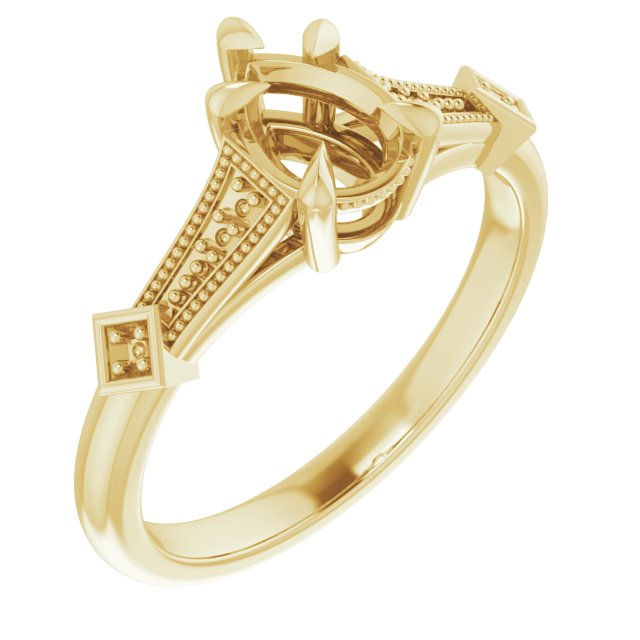 Accented Engagement Ring