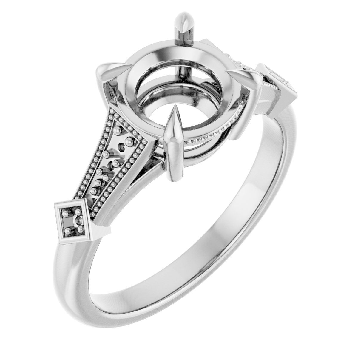 Accented Engagement Ring