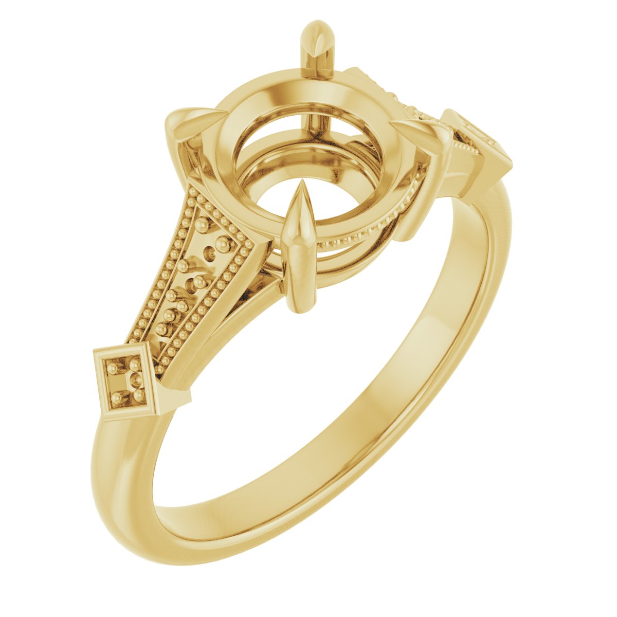 Accented Engagement Ring