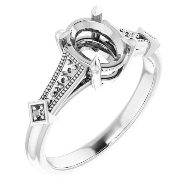 Accented Engagement Ring