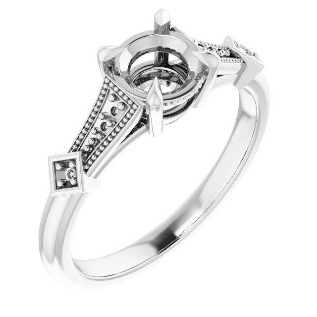 Accented Engagement Ring