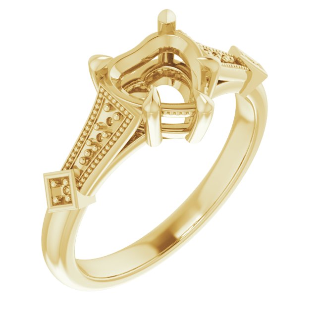Accented Engagement Ring