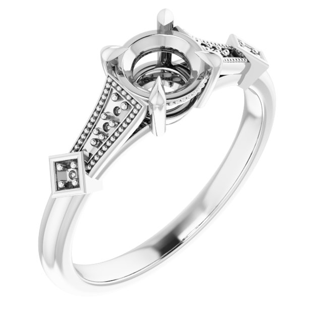 Accented Engagement Ring