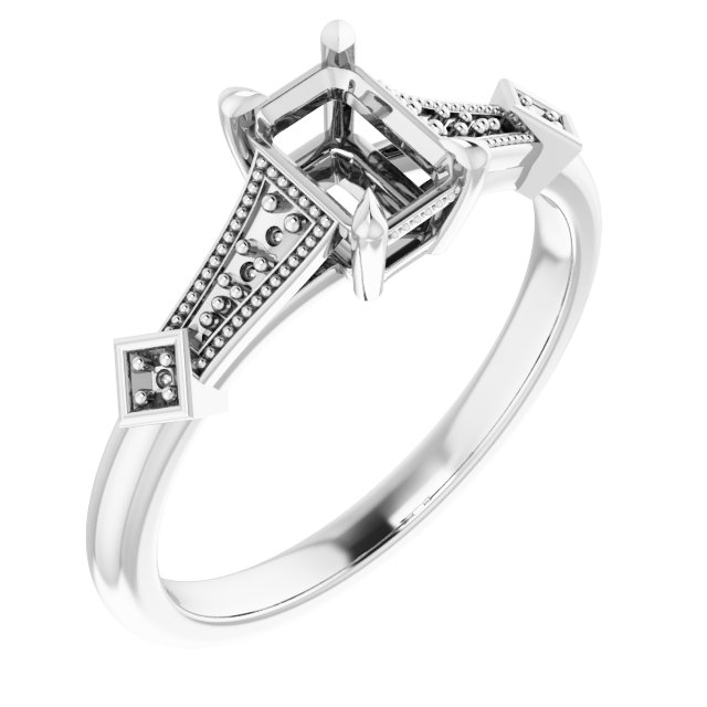 Accented Engagement Ring