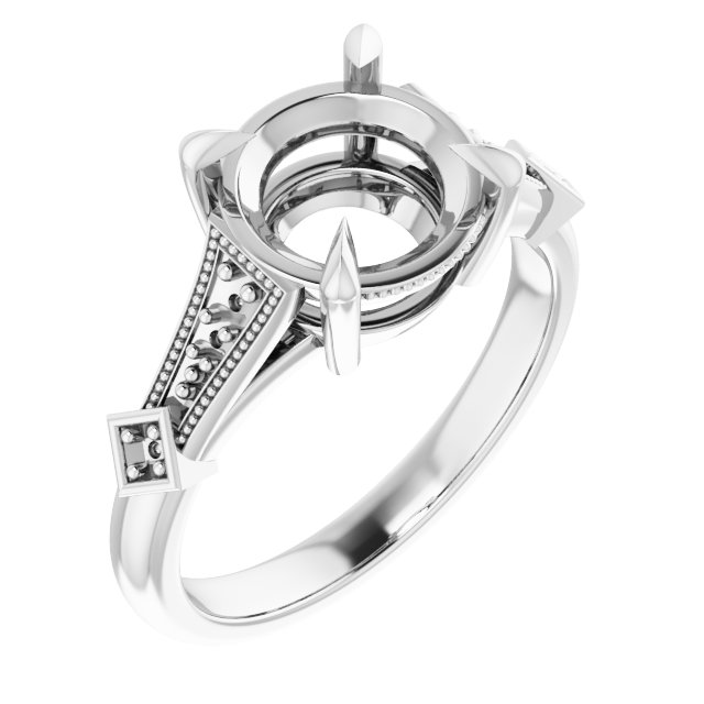Accented Engagement Ring